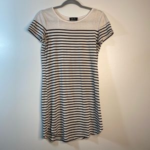 Black & White Striped Shift Dress